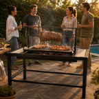 Mesa Parrilla Pro con Elevación a Manivela — PARRILLATE