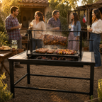 Mesa Parrilla Pro con Elevación a Manivela — PARRILLATE