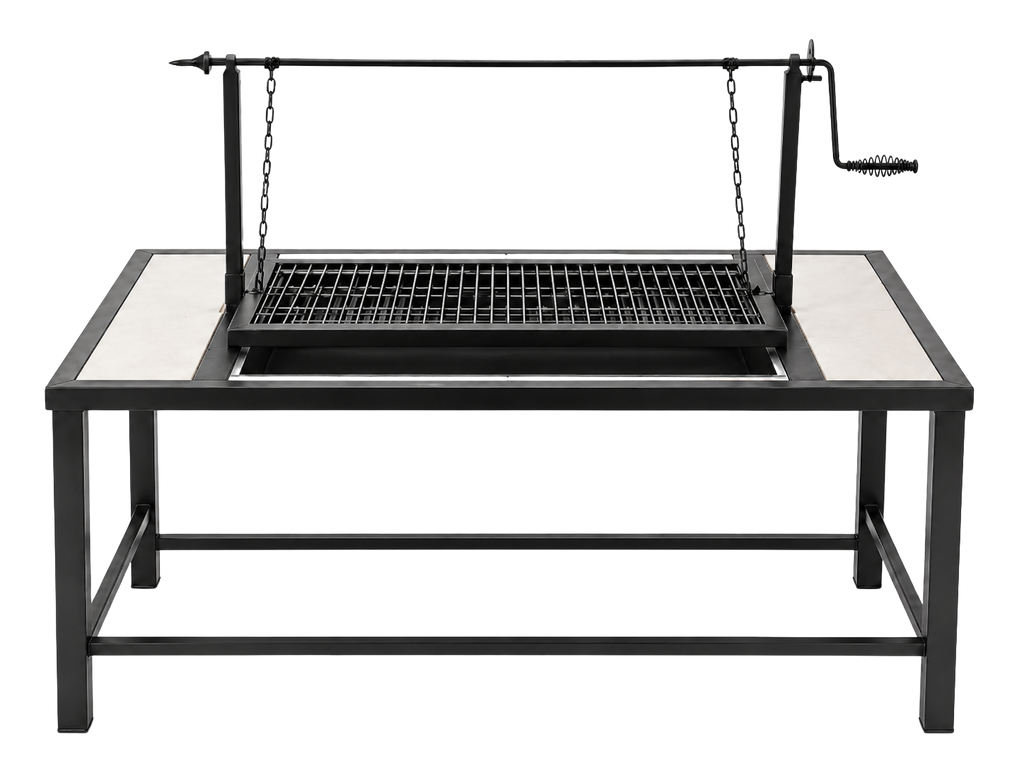 Mesa Parrilla Pro con Elevación a Manivela — PARRILLATE