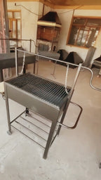 Parrilla Elevable con Manivela | Asado Chileno — PARRILLATE